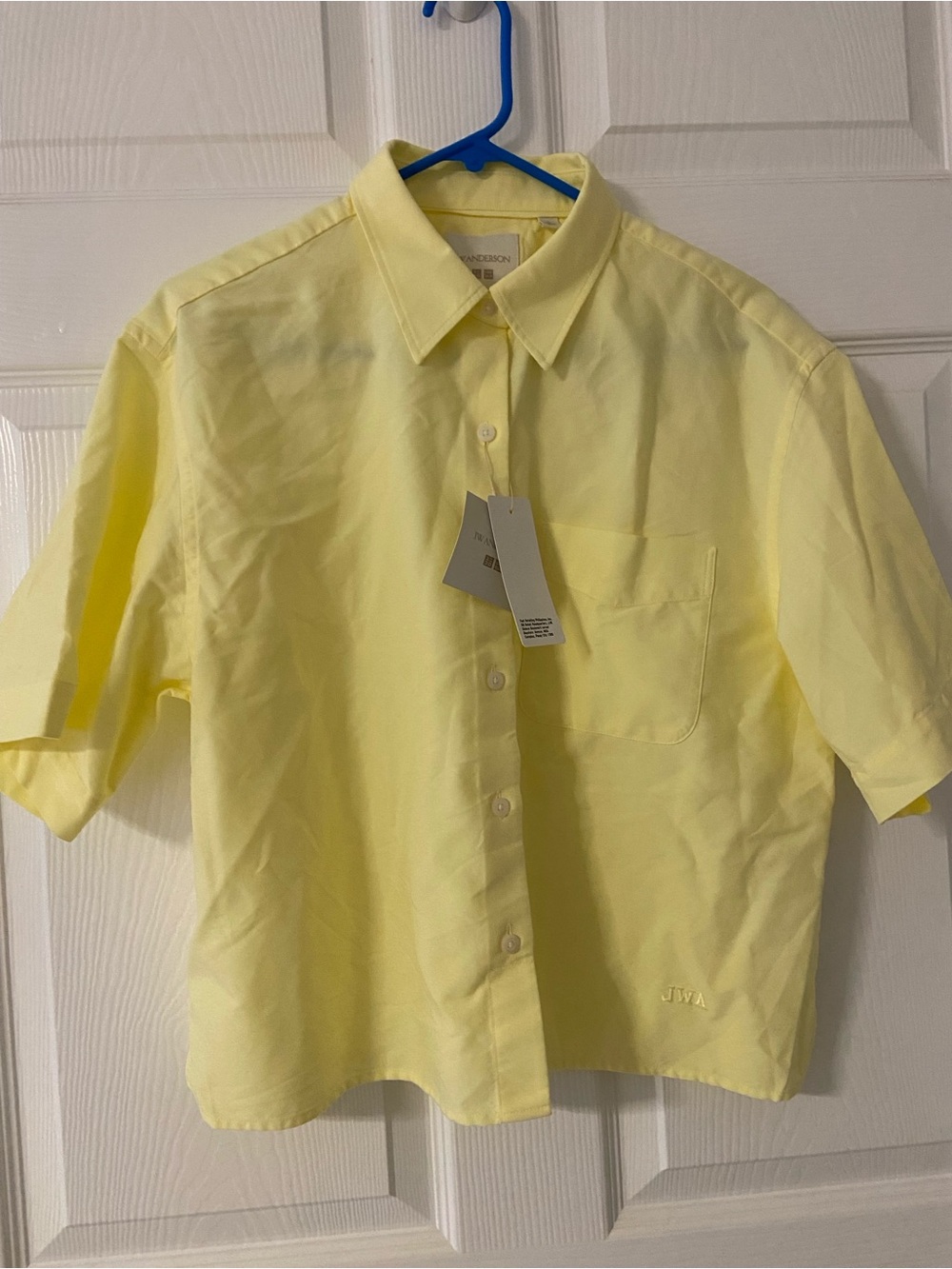 T41a- UNIQLO x JW ANDERSON Yellow Boxy OXFORD Shirt *UNISEX